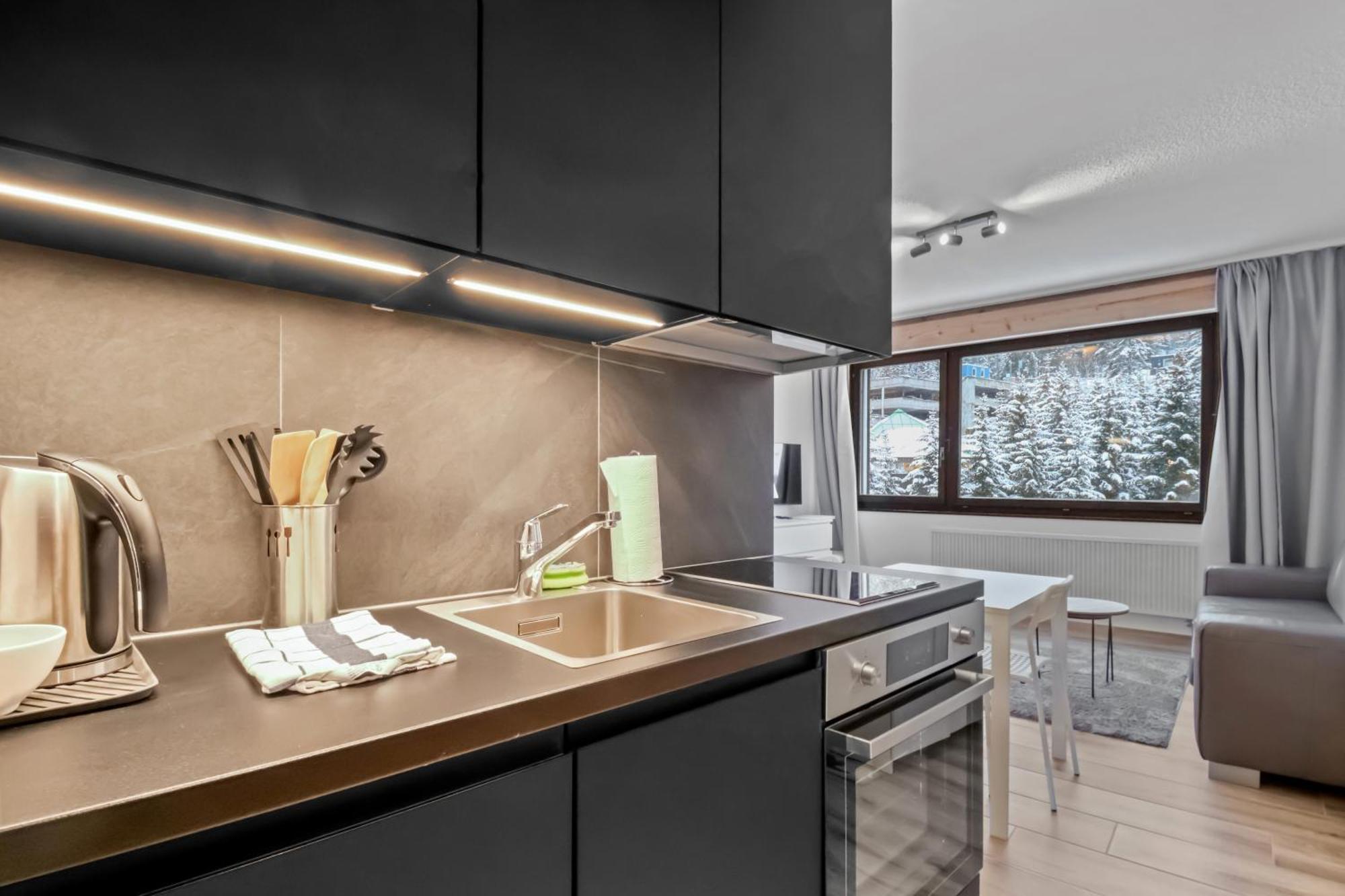 Studio Cosy Au Centre De Crans-Montana Eksteriør bilde