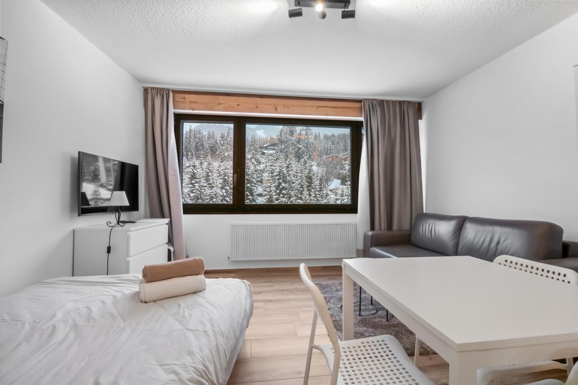Studio Cosy Au Centre De Crans-Montana Eksteriør bilde